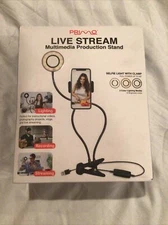 Primo Live Stream  Multimedia Production Stand  Selfie Light With Clamp  Full 65