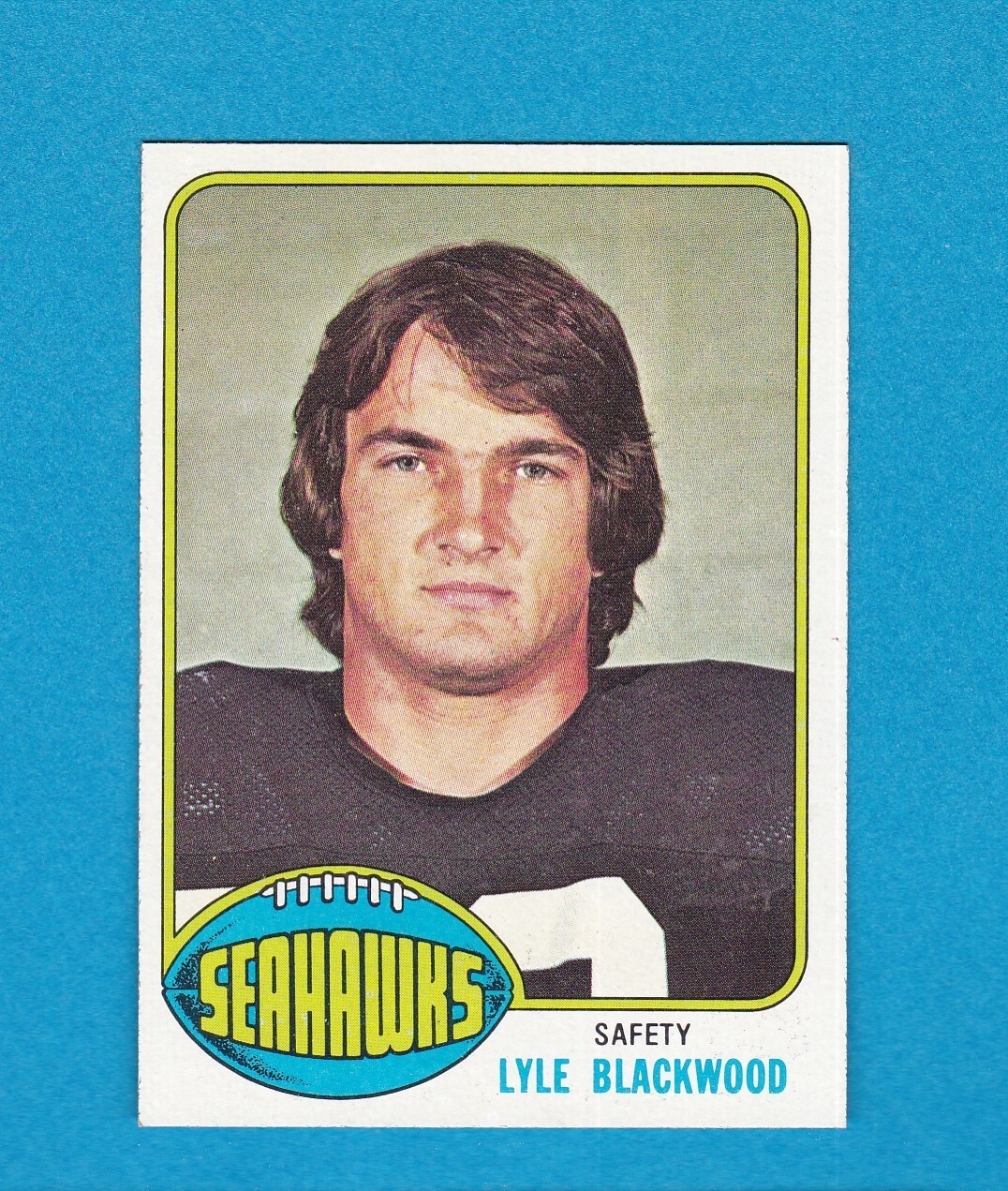 1976 TOPPS FOOTBALL SET BREAK 347 LYLE BLACKWOOD SEAHAWKS NM/MT