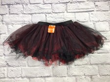 Claires Black And Red Tutu Halloween Costume Cos Play Gothic Girls S/M