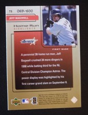 1999 UD Challengers for 70 Challengers Ed. HR Highlights #75 Jeff Bagwell /600