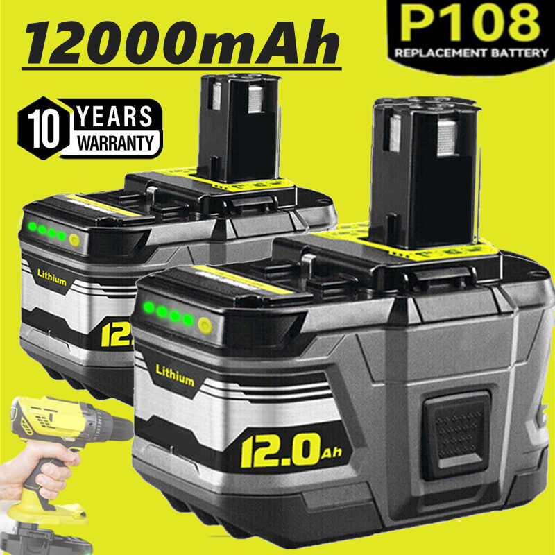 8.0Ah 18V Lithium-Ion Battery For RYOBI ONE+ Tools (P108, P107, P106, P105, P104, P103, P102) 9 thumbnail image