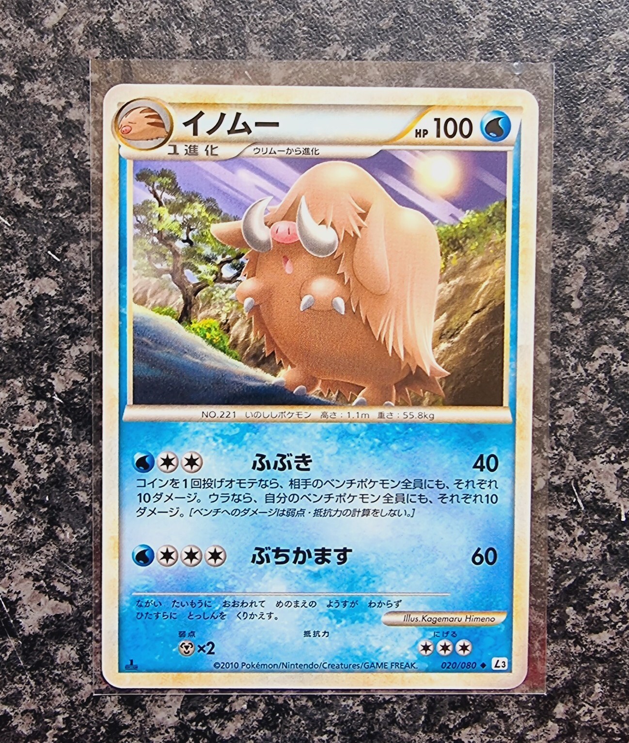 Pokemon - Piloswine - 1st Edition - 20/80 - L3 Clash At The Summit Japanese Mint