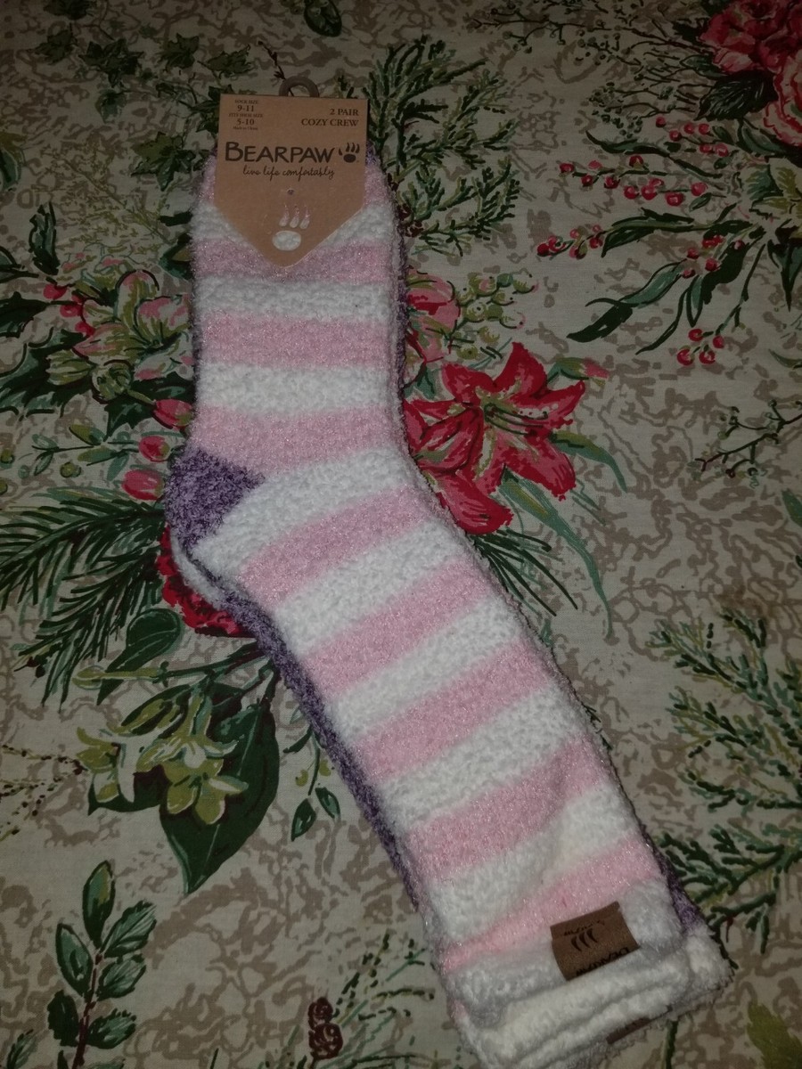 BEARPAW Damen-Socken 4 Paar – Superweich, Rautenmuster, Mehrfarbig – Für Stiefel & Alltag