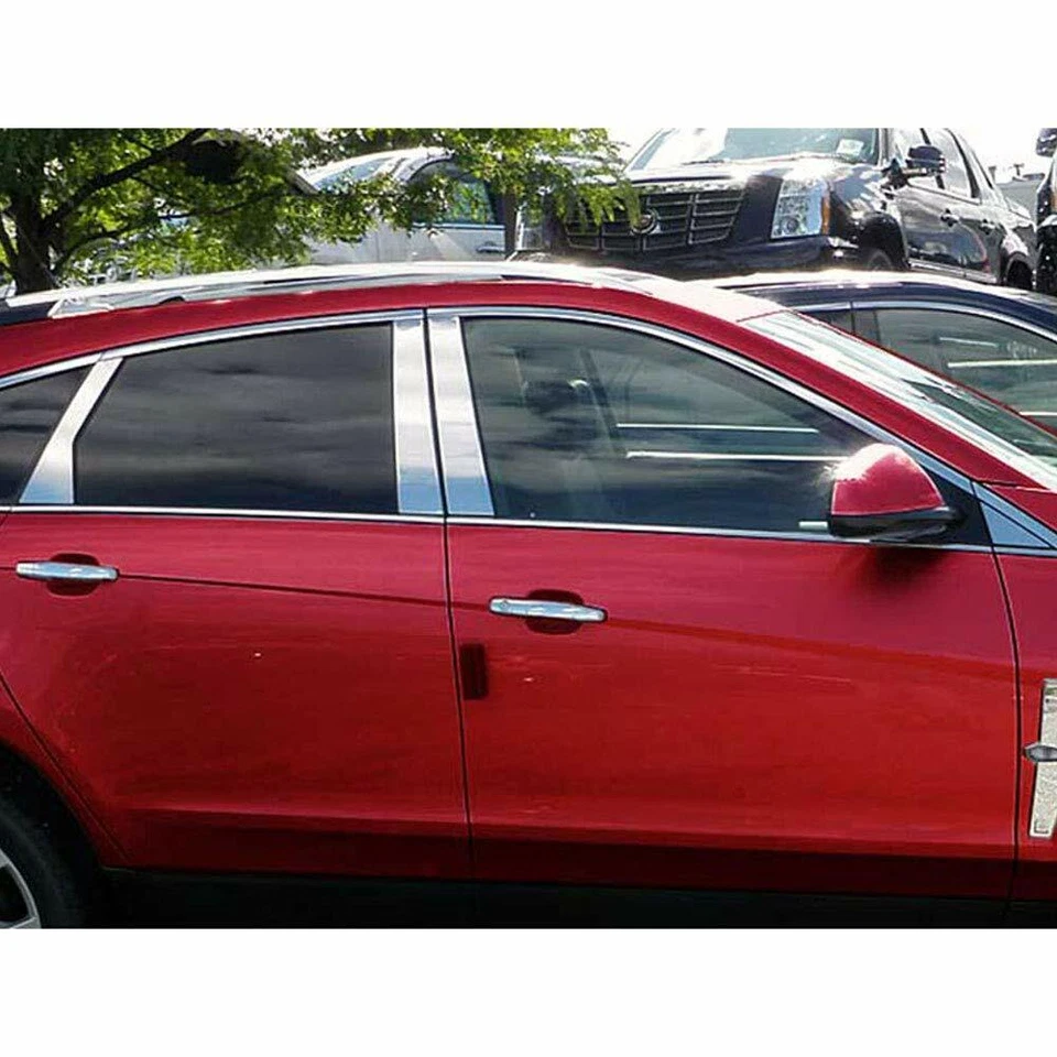 For 2010-2016 Cadillac SRX Stainless Steel Chrome Pillar Post + Mirror Covers - Image 3 of 4