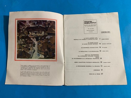 OLD 2 ALBANIE AUJOURD"HUI MAGAZINE-ENVER HOXHA-COMUNISM TIME-1972-PROPAGANDA - Picture 13 of 23
