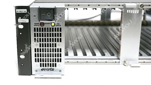 Evertz 570FR 3RU Compact Distribution Frame +57PS Redundant for IPG J2K - Picture 3 of 8