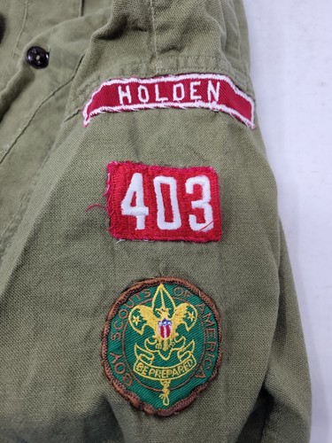 Vintage Lot Boy Scouts Collarless Green Shirts/Patches/Mirror Holden Missouri - Picture 11 of 24