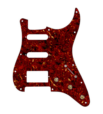 920D Custom HSS Pre-Wired Pickguard for Strat With A Tortoise Pickguard and S...