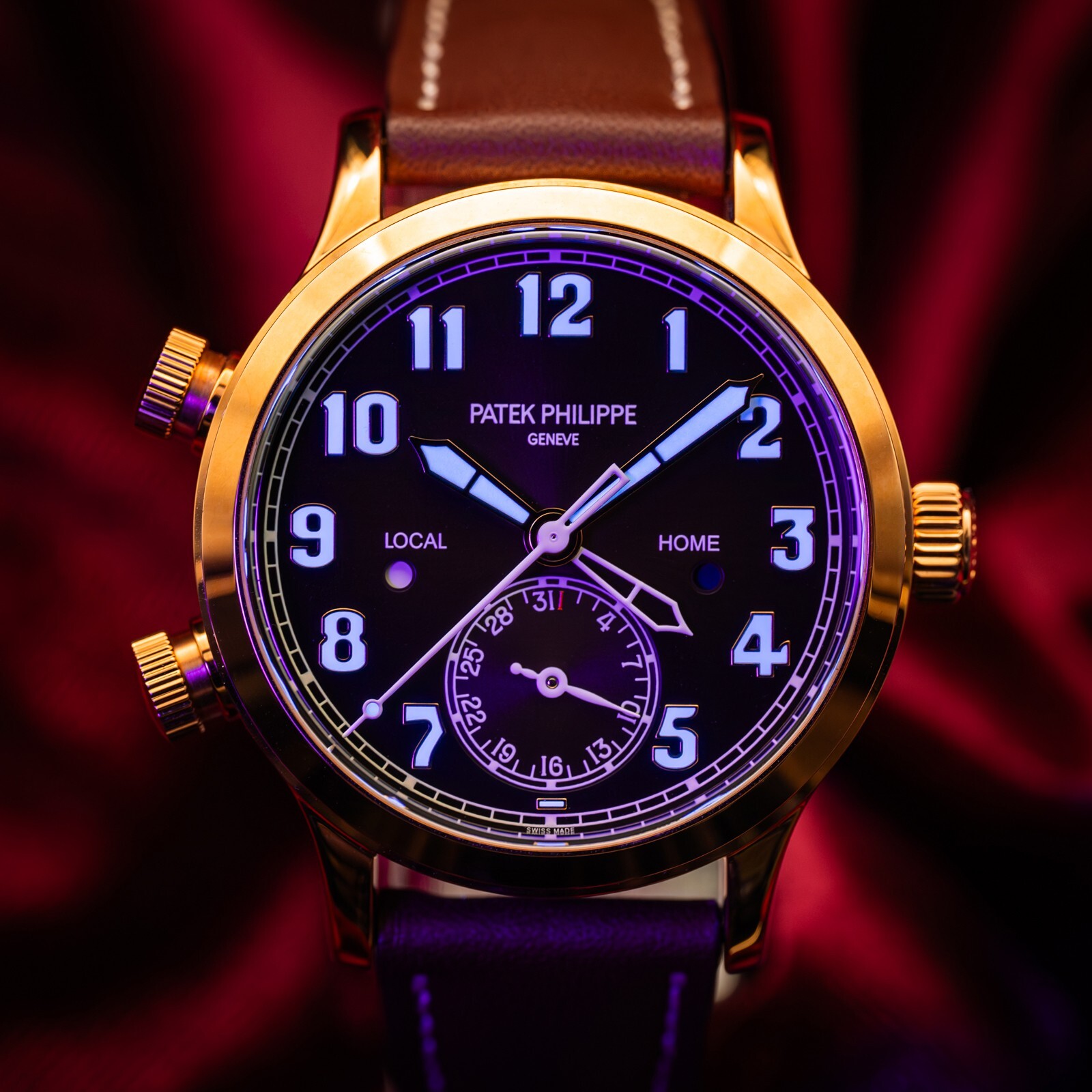 Patek Philippe Calatrava Pilot Travel Time 18k Rose Gold 7234R-001 Complete image 6