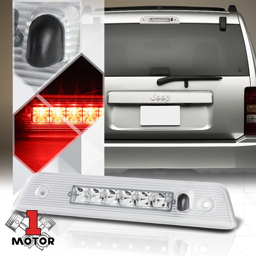 Clear Rear LED Third [3rd] Brake Light w/Washer Nozzle for 0812 Jeep