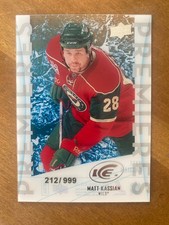 2010-11 MATT KASSIAN UPPER DECK ICE ROOKIE PREMIERES CARD RC #81 WILD #212/999. rookie card picture