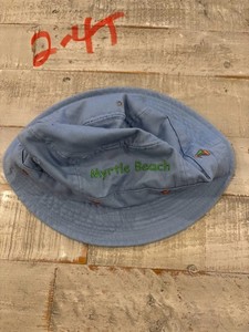 Boys Unbranded swim hat size 2-4T blue w/sailboats 