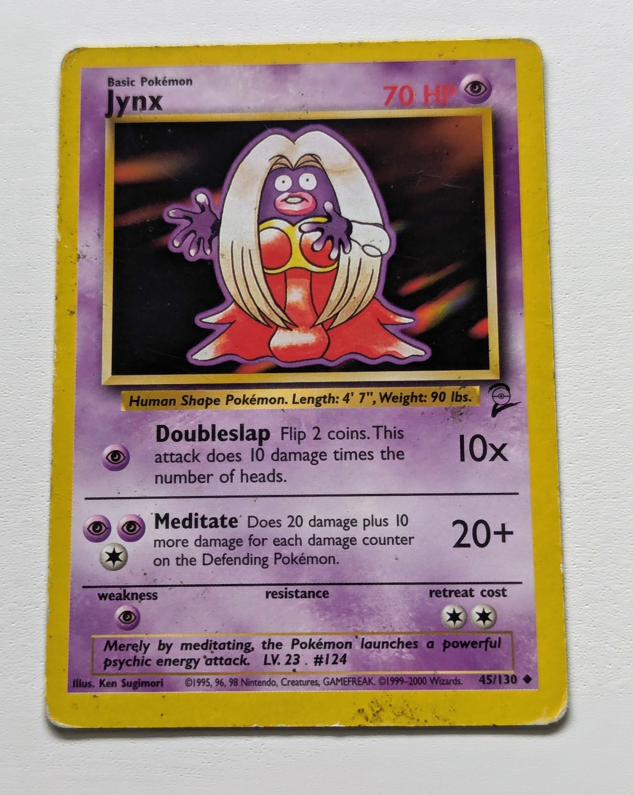 45/130 | Jynx | Base Set 2 | Pokemon Card |