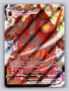 pokemon card coalossal Amazon.com: Pokemon Vmax Card Set - Coalossal VMAX 99/185 & Coalossal V  98/185 - Vivid Voltage main image 0