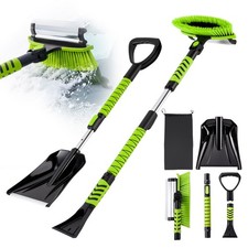 Steelite 4-in-1 Extendable 43" Snow Brush Snow Shovel & Ice Scraper for Cars