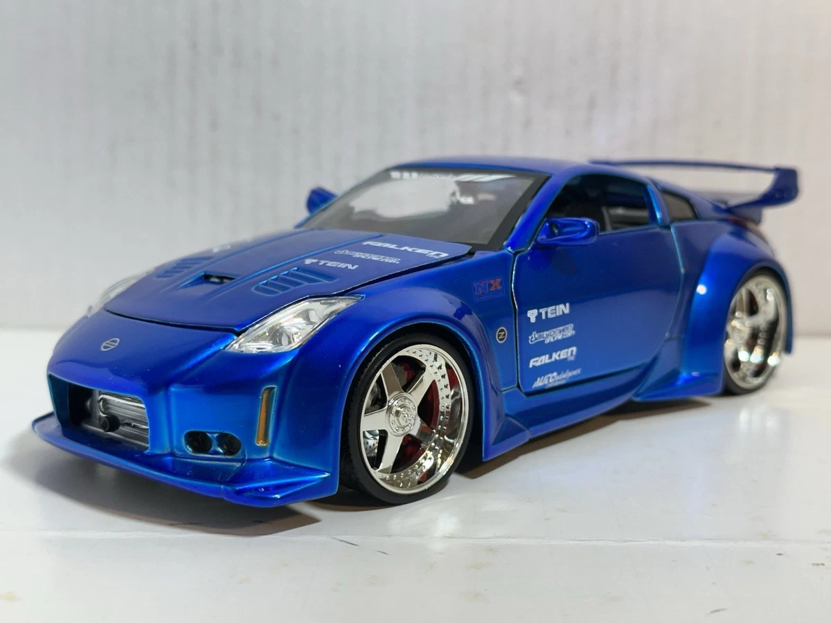 Miniature 1:24 NISSAN 350Z CANDY BLUE JDM TUNERS 2003 1/24