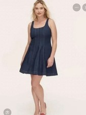 Kate Spade X Target Women’s Size 17 Fit and Flare Sleeveless Denim Dress