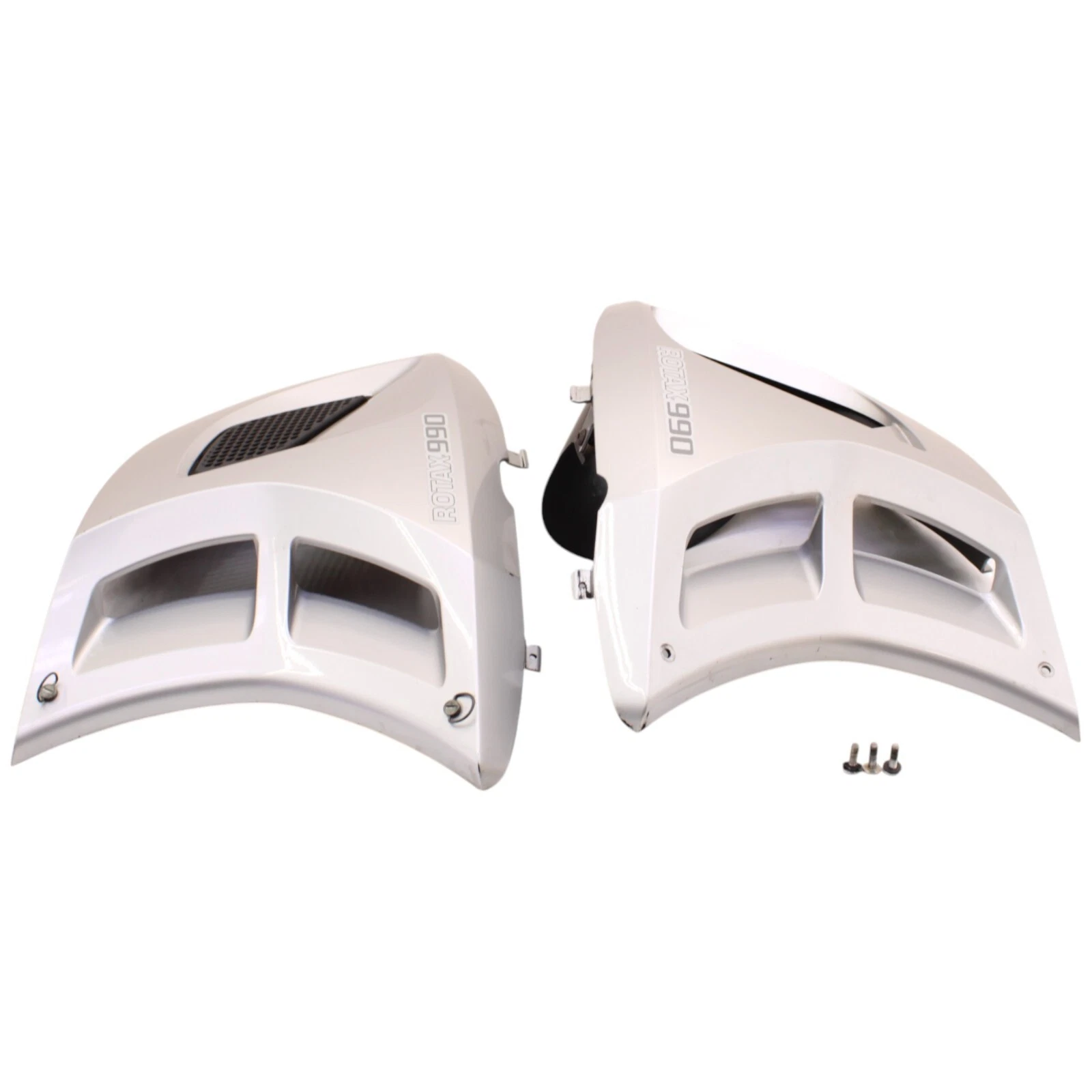 2008 - 2012 CAN AM SPYDER 990 FAIRING SET LEFT Right Side Cover SILVER PLASTIC