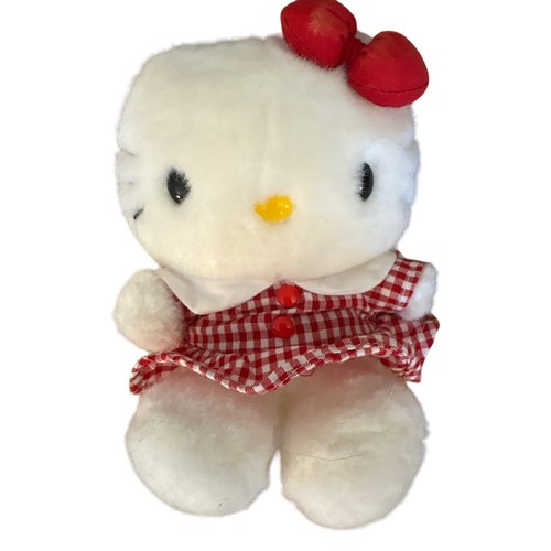 Robe Vintage Japonaise Sanrio Hello Kitty - Blanc & Noir, Taille M, Occasion En Très Bon état