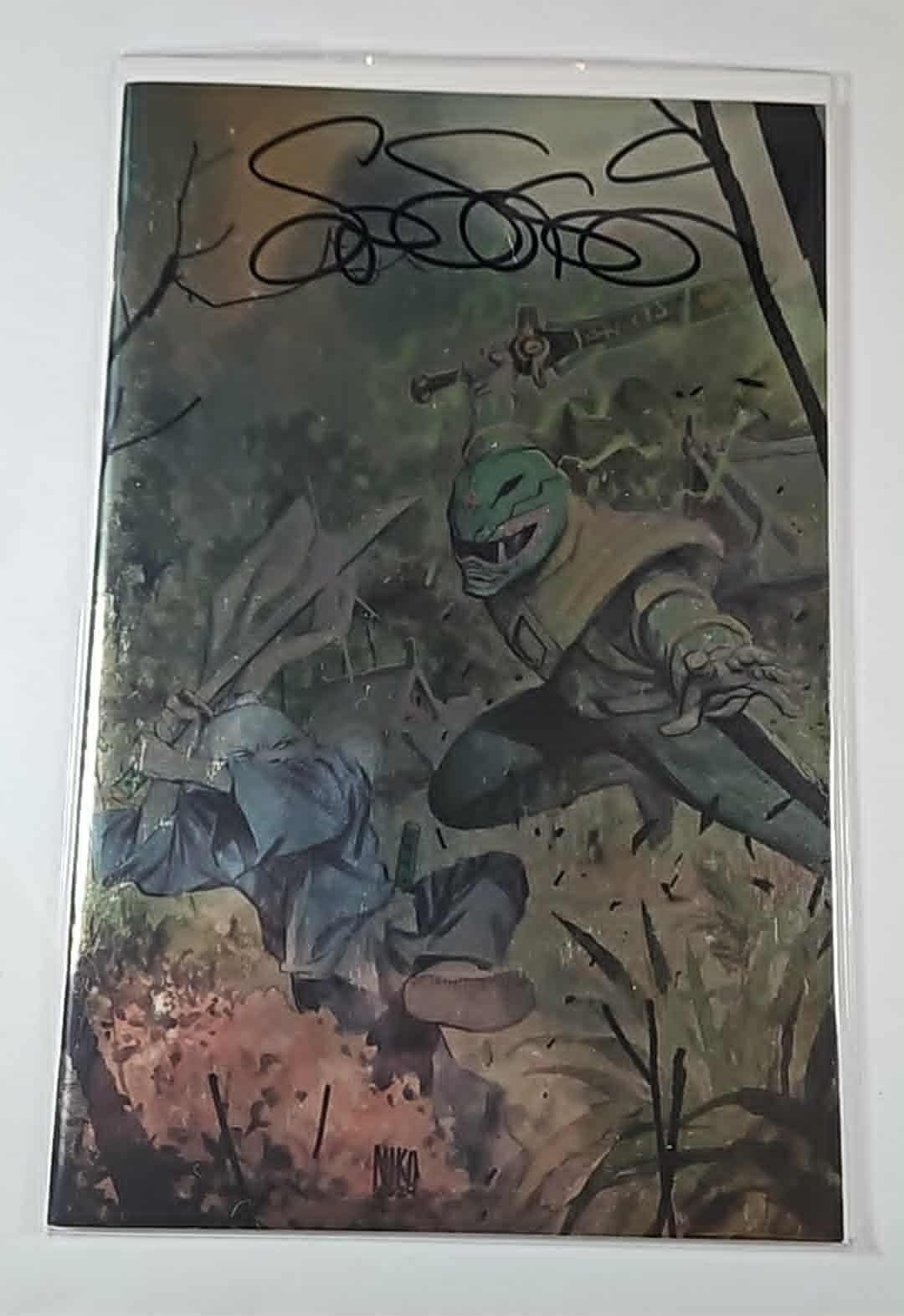 Mighty Morphin Power Rangers / Usagi Yojimbo #1 Stan Sakai Signed Foil Cover COA