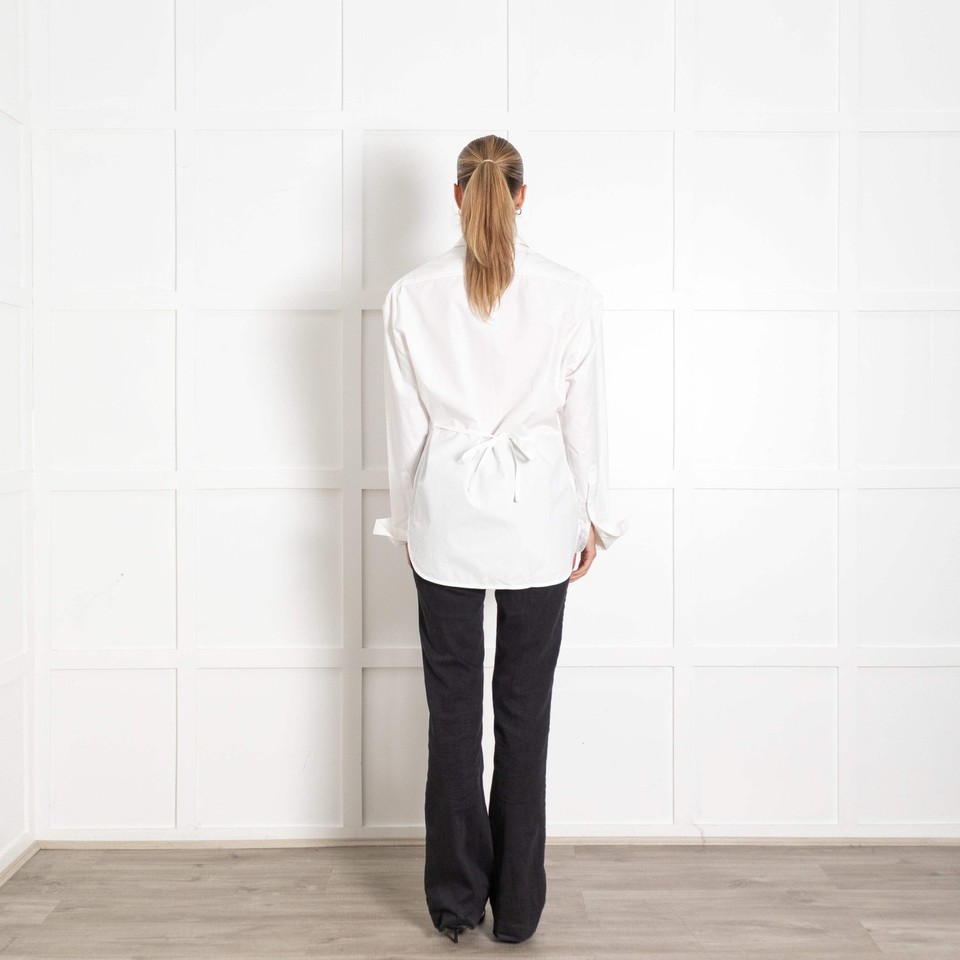 The Frankie Shop The Frankie Shop Paper Moon Bec White Padded Shirt ...
