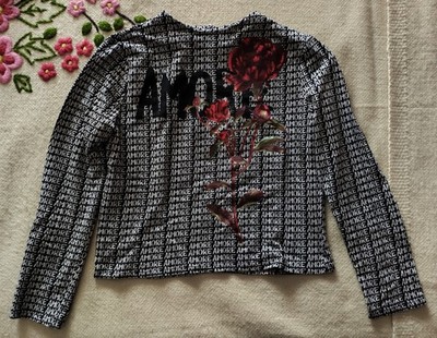 Original Desigual Damen Shirt - Motiv ''Liebe'' mit Blumenrose