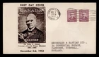 DR WHO 1952 CANADA FDC PRIME MINISTER ABBOTT PAIR M75587