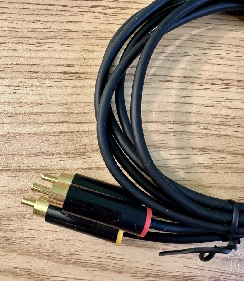 Composite RCA AV A/V Audio Video Cable Cord for Microsoft Xbox 360 E - Image 3 of 3