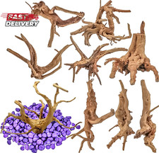Vmiapxo 8 Pieces Natural Driftwood for Aquarium Decor, Assorted Sinkable Spider