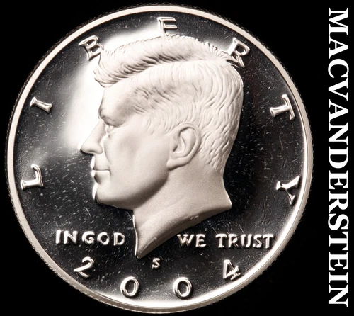 2004-S Silver Kennedy Half Dollar-Choice Gem Proof Lustrous No Reserve #i2709