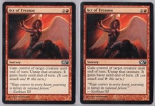 2x Act of Treason - Core Set 2011 - Near Mint