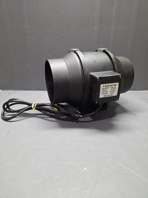 Quiet Inline Air 6'' Inline Mixed Flow Fan 341CFM 60Hz 120V 70W 6 Inch