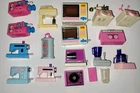 16-VTG 90s Barbie "Magic Moves" Wind-Up Accessories Video Camera, Microwave Lot