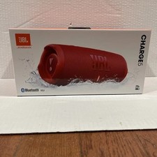 JBL Charge 5 Portable Bluetooth Waterproof Speaker with Powerbank - RED - NEW