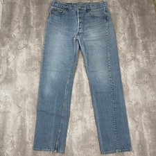 Vintage Levis 501 Jeans Mens 34x32 Blue Made USA Button Fly 90s Tag 36x34