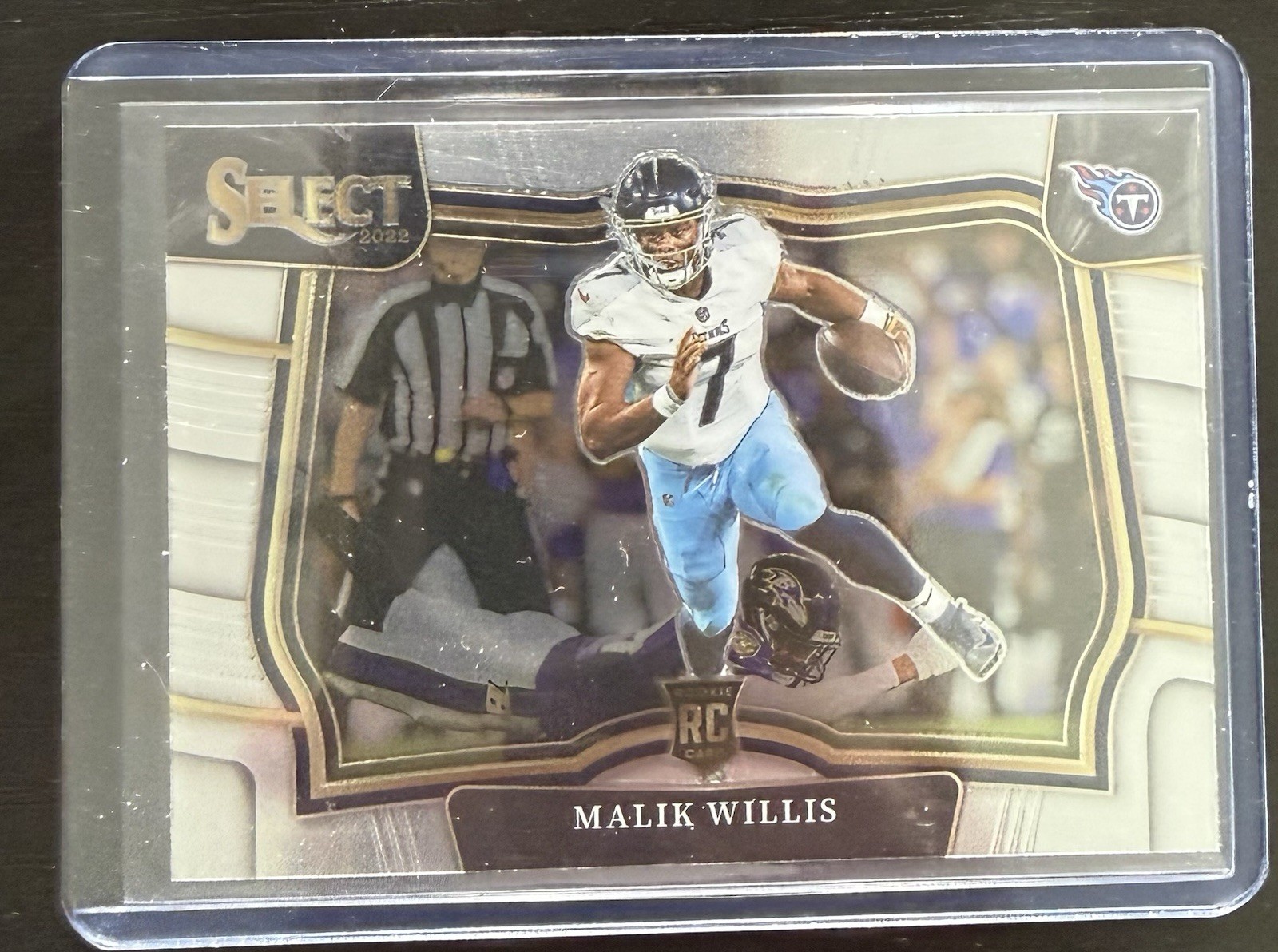 2022 Select Football Malik Willis Field Level SSP RC #452 Rookie Titans