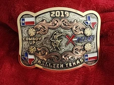 Rodeo☆2019☆X~Treme BULLRIDING Champion Trophy Buckle☆Killeen Texas☆Rare☆W78