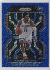 2021-22 Panini Prizm Blue Shimmer Prizm 22/30 Aaron Wiggins #286 0m89
