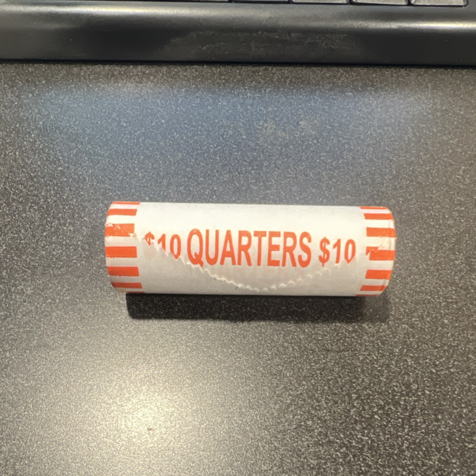 $10 Roll of 25C Quarters Uncertified Twenty-Five Cent Coins