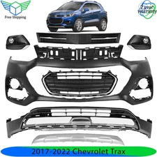 Front Bumper Cover Fascia & Grille Assembly Kit For 2017-2022 Chevrolet Trax
