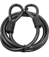 1/2  Heavy-Duty Security Cable 4  Lock Vinyl Coated Braided Steel Bike Furniture