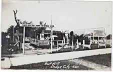 RPPC Boot Hill Cemetery Dodge City Kansas Wild West Cowboys