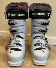 ROSSIGNOL PURE PRO 90 WOMEN'S SKI BOOTS MONDO 25.5 (UK6) METAL GREY