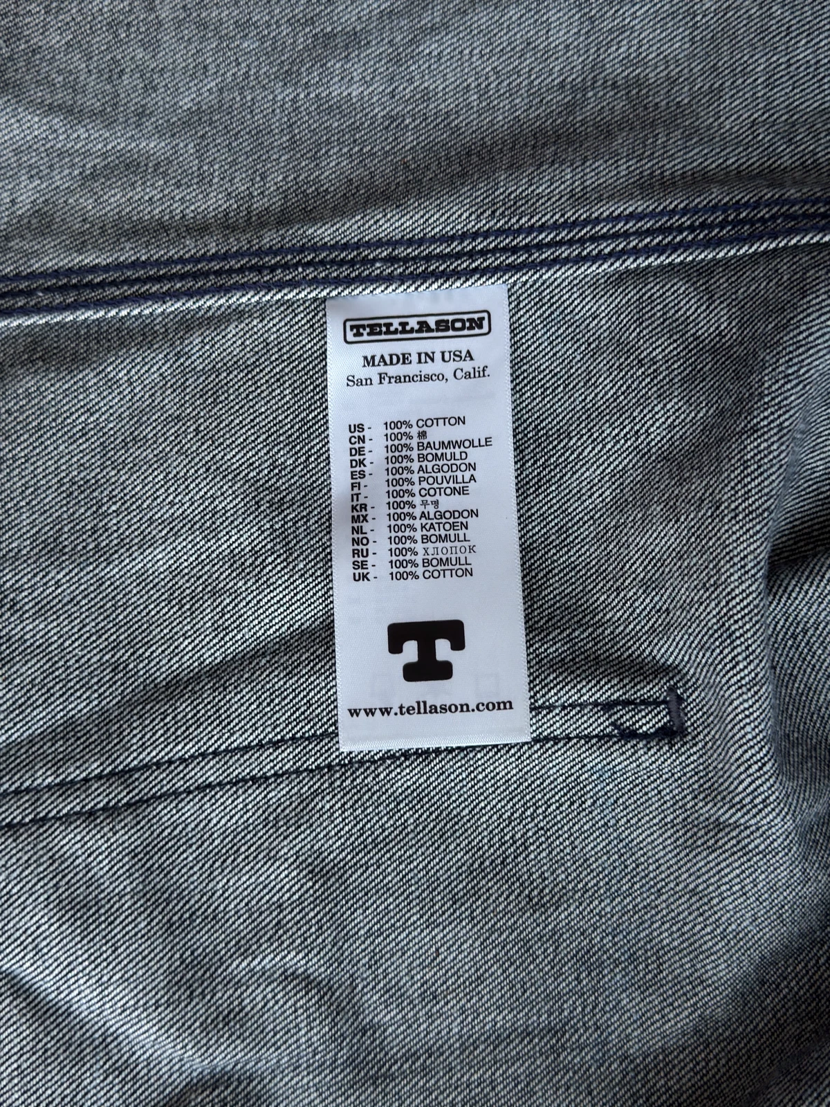 Tellason Palmer Denim Jacket - L - USA - 14.75oz Cone Mills White Oak - Rare - product detail image 16