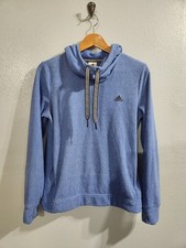 Adidas Women's Pullover Hoodie Periwinkle Blue EUC Size Medium Activewear Gym