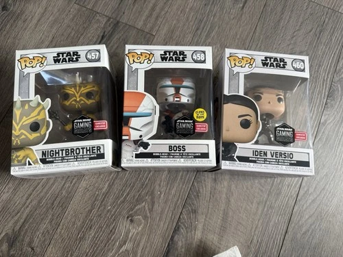 Funko Pop! Vinyl: Star Wars Gaming Greats Set of 3 #457 #458 #460 GameStop Excl