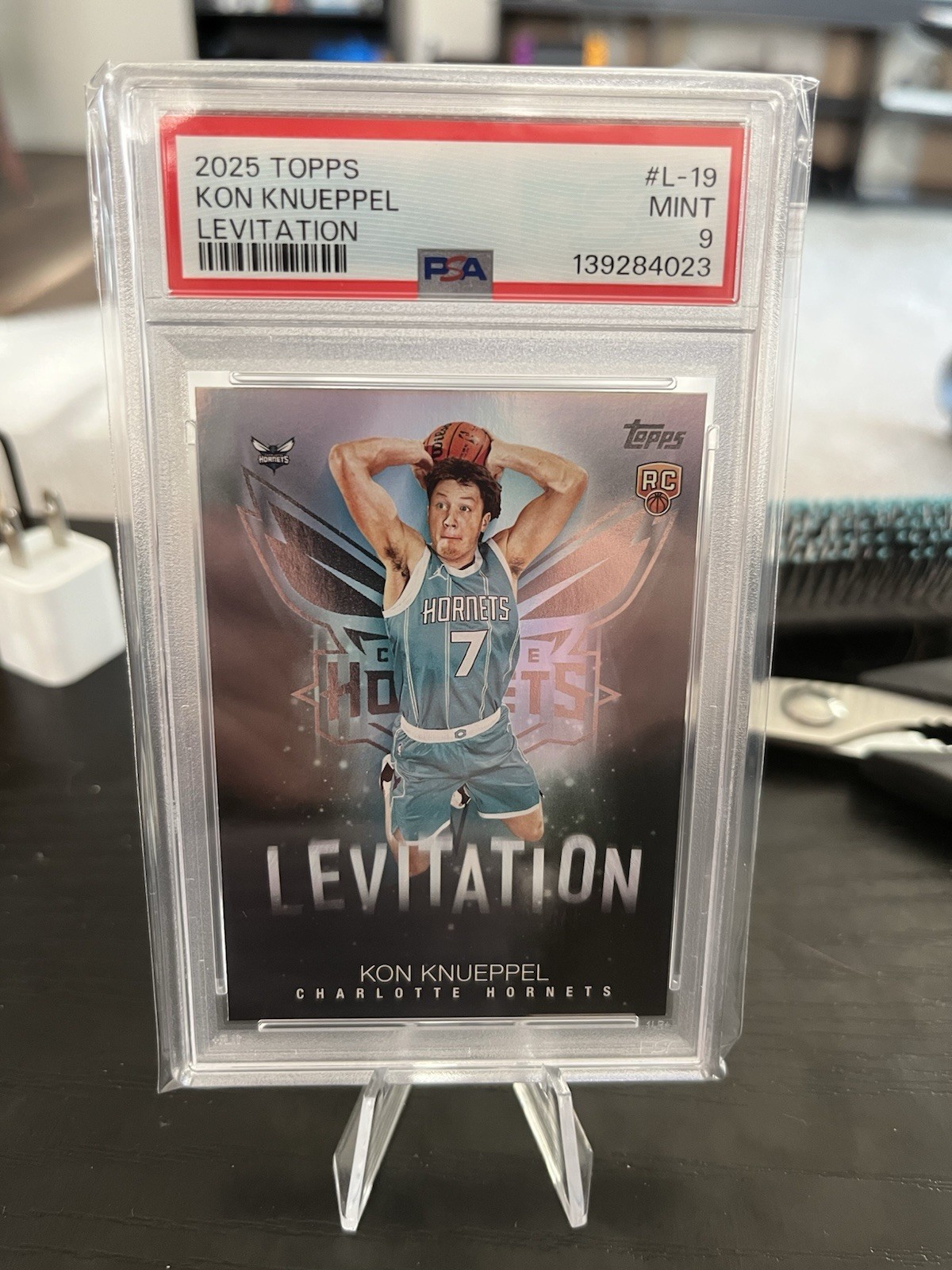 2025-26 Topps - Levitation Kon Knueppel #L-19 (RC) PSA 9