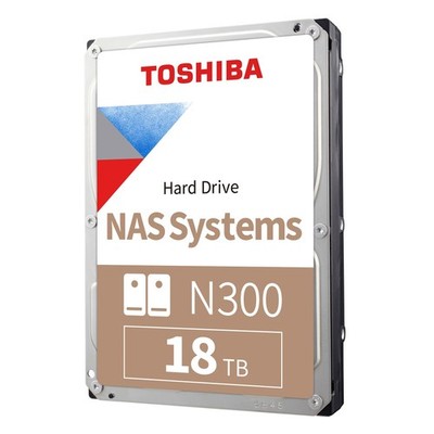 Toshiba 18TB N300 Internal Hard Drive   NAS 3.5 Inch SATA HDD Supports Up to 8 D