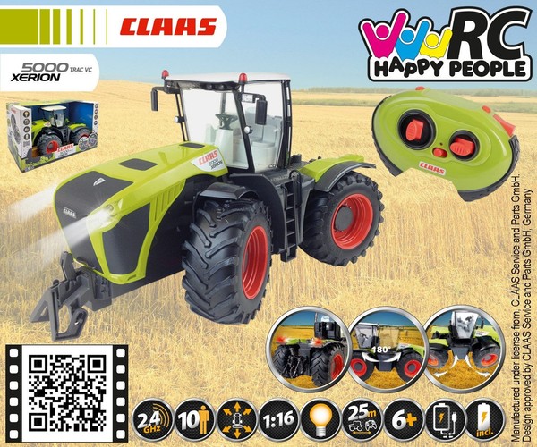 Happy People RC Claas Xerion 5000 1:16 Traktor - GrüN-image