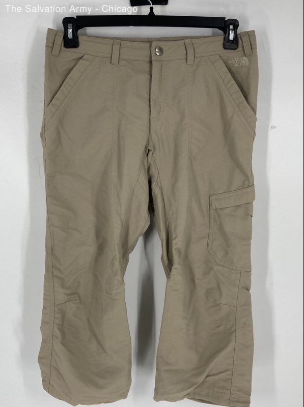 The North Face Womens Tan Cargo Pockets Horizon 2.0 Capri Pants Size 10